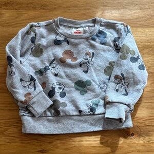 Disney Gray Character Print Kids Sweatshirt